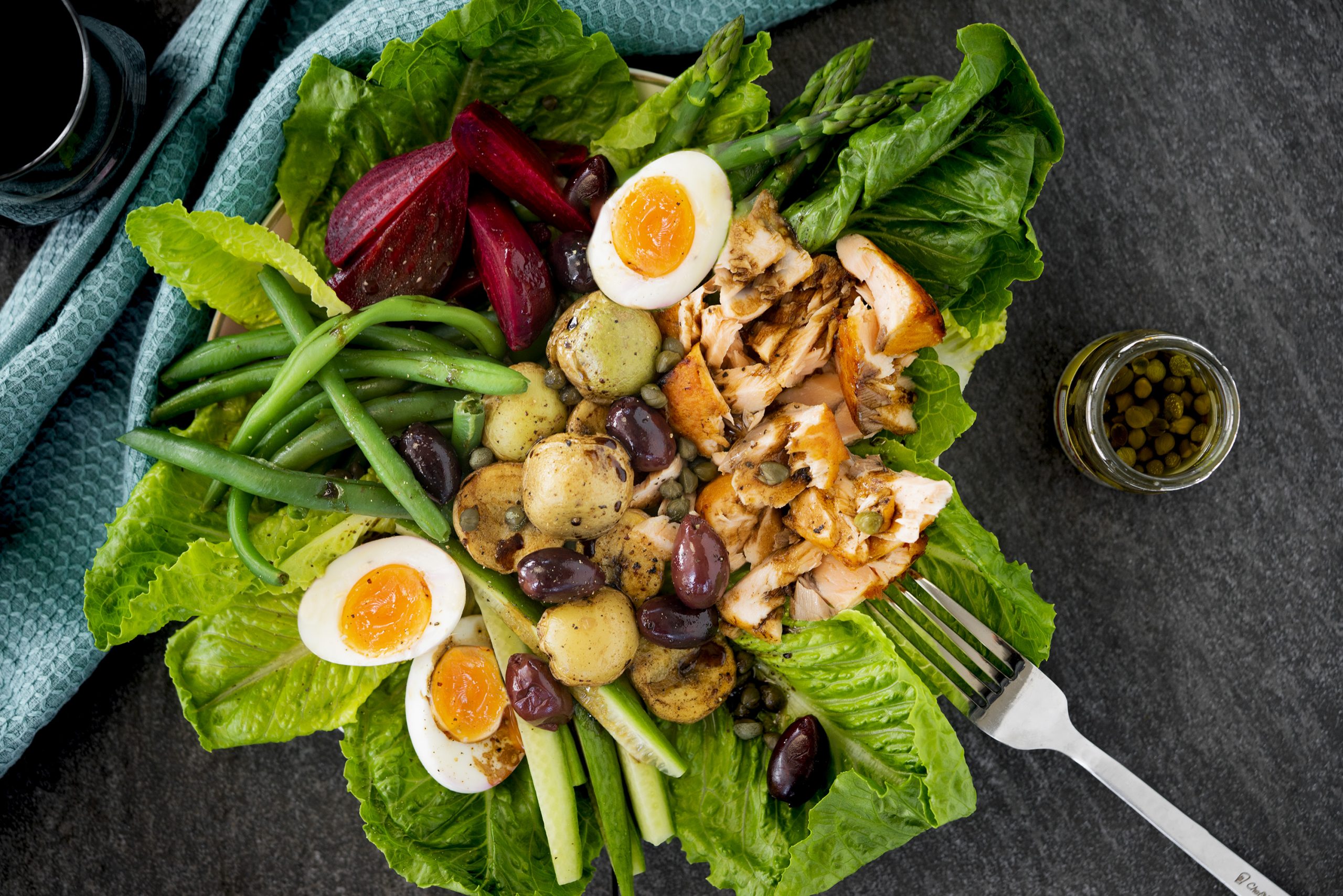 Overview of Salmon Nicoise Salad
