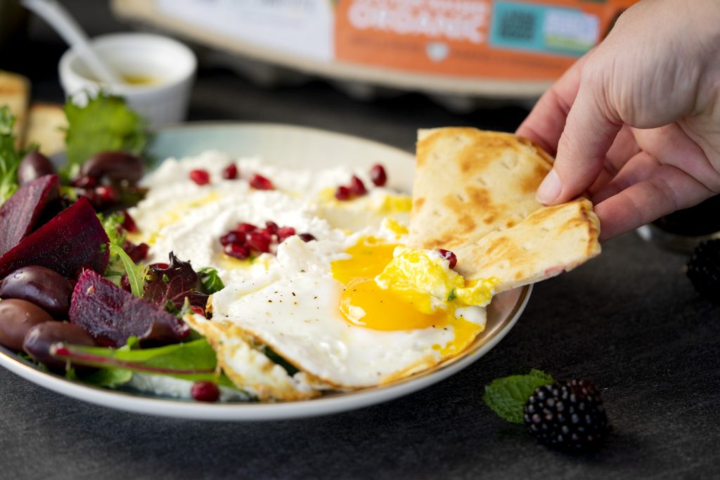 Greek Whipped Feta and Fried Eggs
