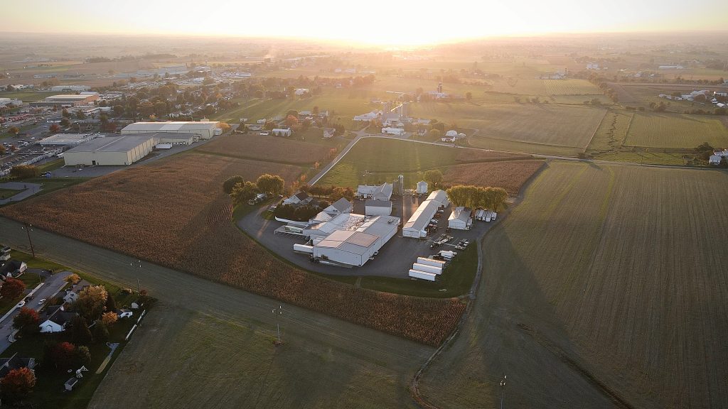 Sustainability Practices at Utopihen Farms at the packing plant.