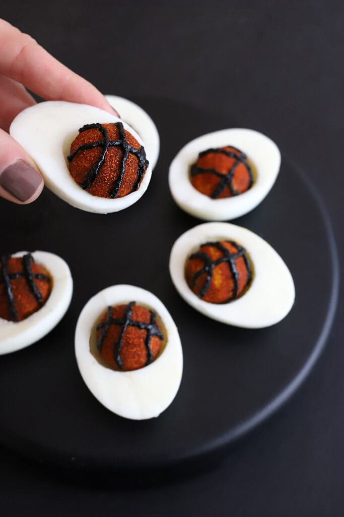 basketball deviled eggs
