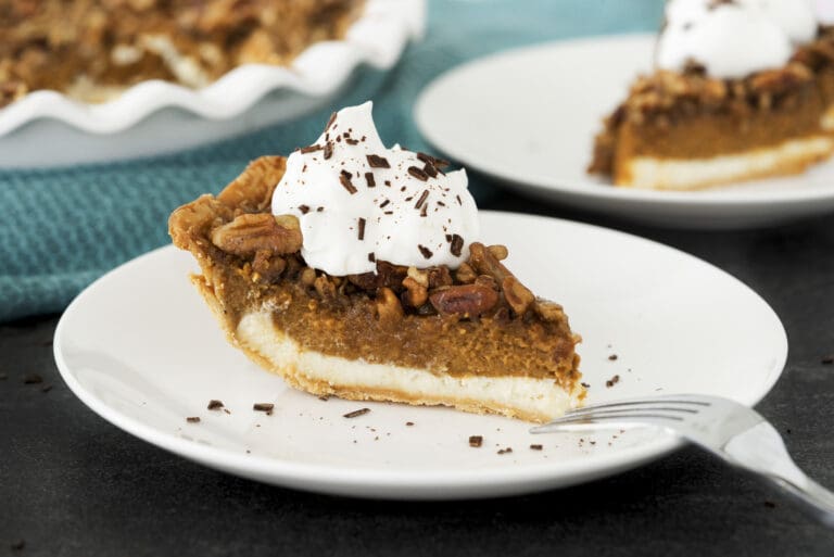 Pecan Pumpkin Cheesecake Pie utopihen farms